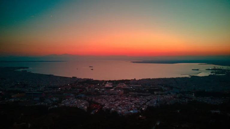 thessaloniki-sunset-aerial